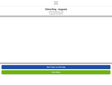 Tablet Screenshot of chinakingaugusta.com